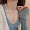 XXX Fashion Jewelry Long Natural Pearl Necklace Sweater Chain Necklace Trendy Jewelry for Women