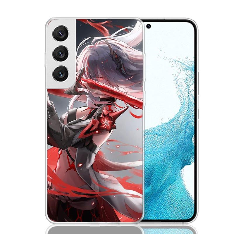Honkai Star Rail Acheron Phone Case For Samsung Galaxy S26 Ultra S23 S24 S25 Edge S20 FE S21 S22 Plus Soft Print Shell Cover Fun