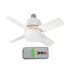 With Remote Control E27 Socket Ceiling Fan Wireless Fans Lighting  Office Garage Restaurant