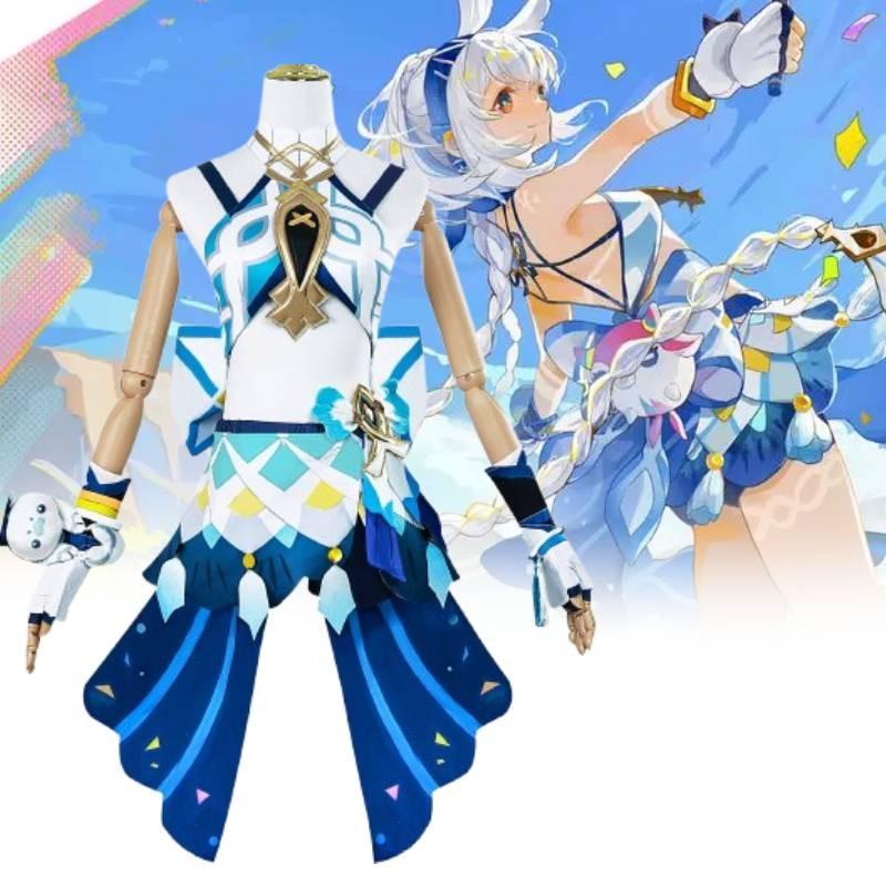 Adorable Marani Cosplay Costume For Genshin Impact Featuring Cute Fresh Style And Accessory Set