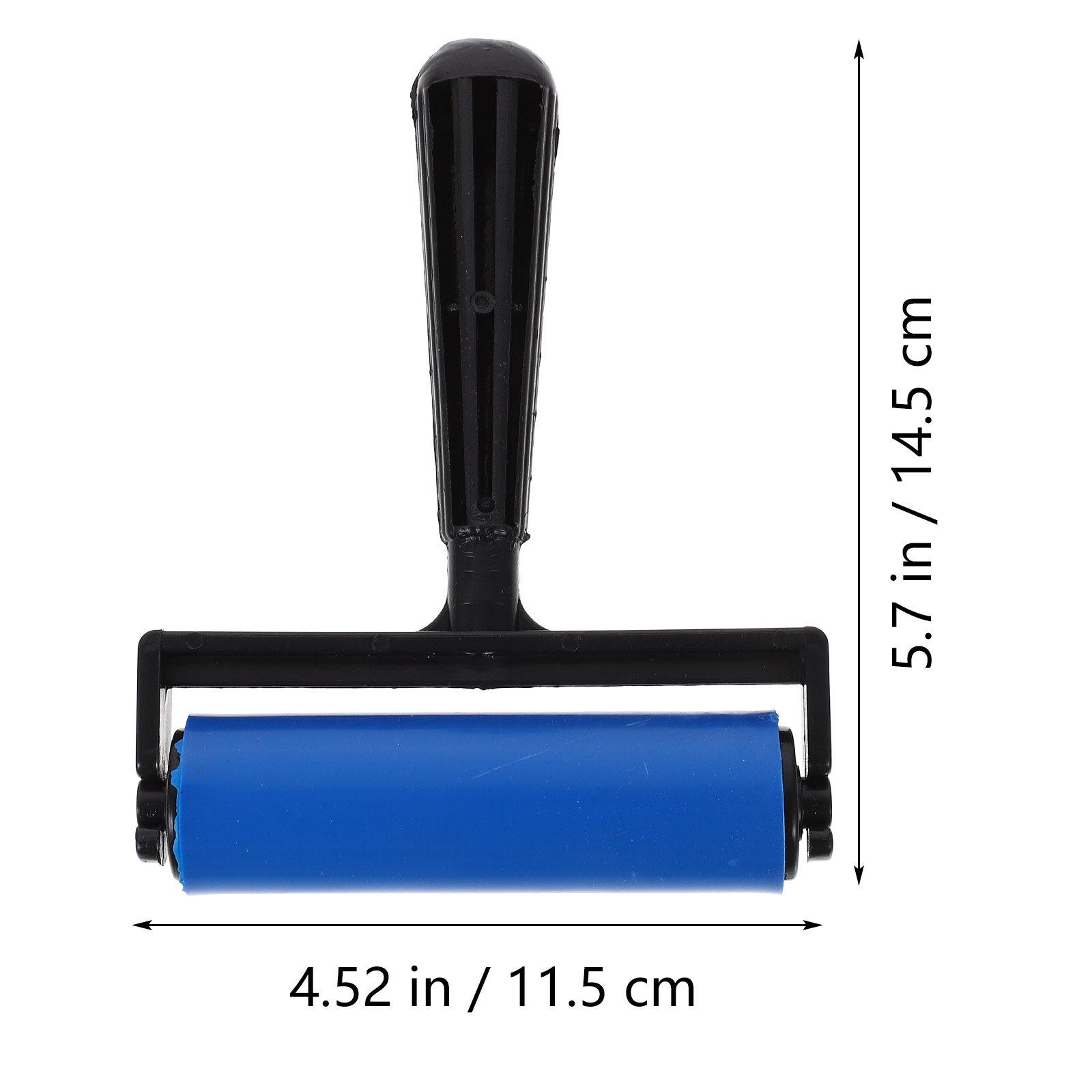 2Pcs Plastic Printmaking Rollers Ink Glue Rollers for Diamond Drawing Craft Painting Stamping Tools Multi Function Roller синий
