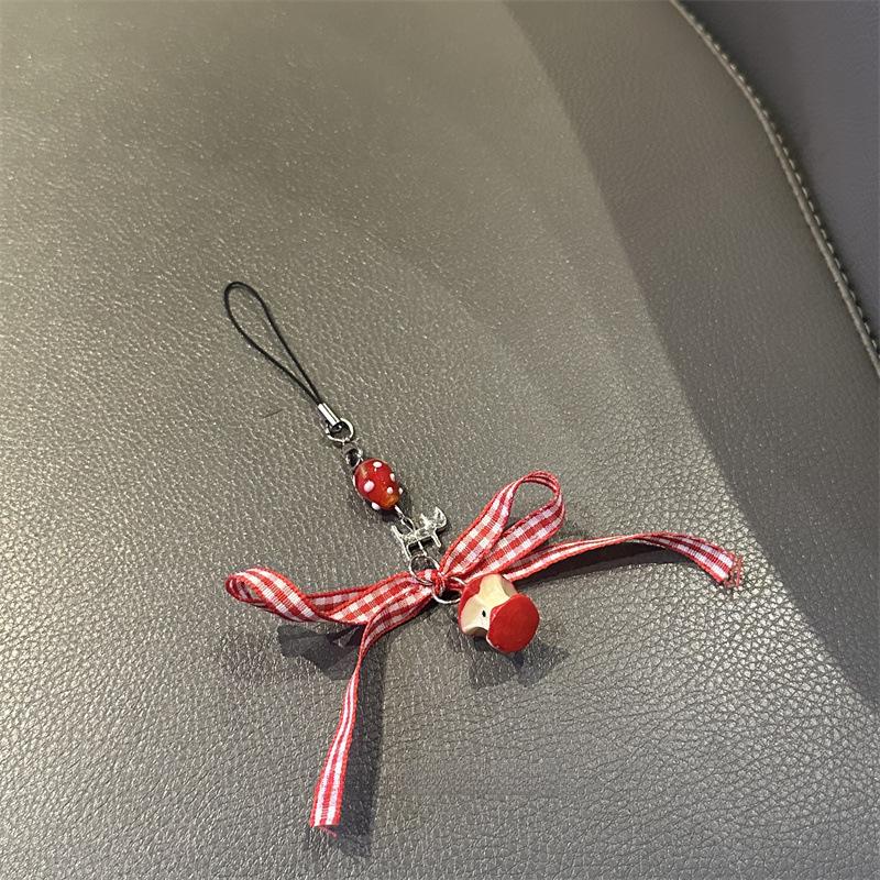 Japanese Korean Cute Apple Lanyard Pendant for USB Drives, AirPods, Earphones, and Bags