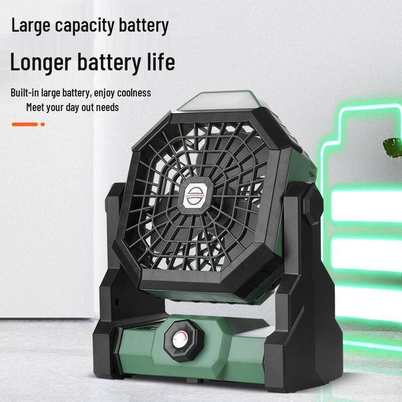 Yiluke Portable Camping Mist Fan with LED Light