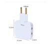 Wireless Socket Mini Slim Adapter Sockets, 180 Degrees Rotatable, EU Plug Converter, Multi-Plug, USA Extension, 3 In 1