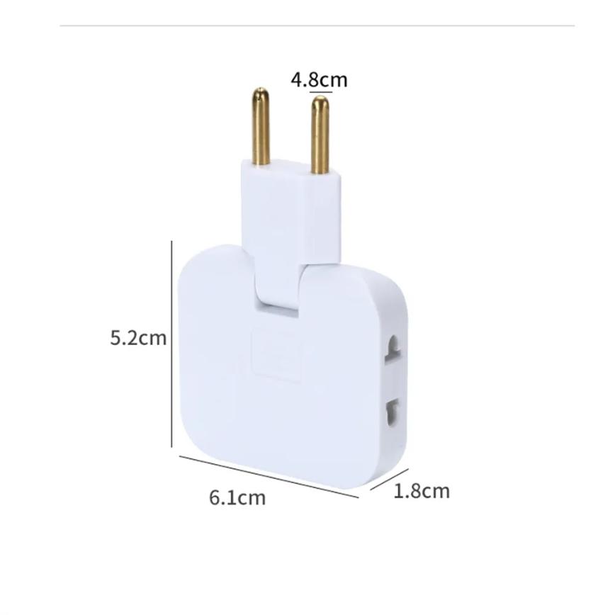 Wireless Socket Mini Slim Adapter Sockets, 180 Degrees Rotatable, EU Plug Converter, Multi-Plug, USA Extension, 3 In 1