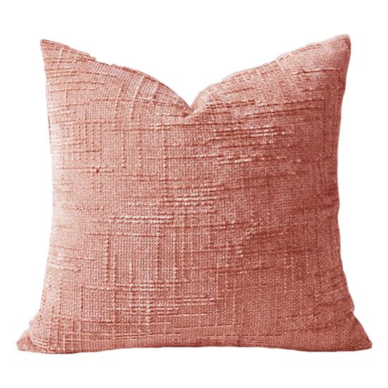 Textured Pillow Cover 18" x 18" Solid Color Throw Pillow Cover Decorative Pillow Case with Hidden Zipper for Couch Sofa Car Travel