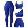 Women's Seamless Yoga Set: High-Elastic Vest and Breathable Sweat-Wicking Gym Tights.