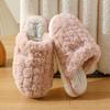 Warm cotton slippers Winter thick-bottomed plush slippers Winter home household plush slippers