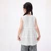 Girls' Embroidered Sleeveless Lace-Trim Top