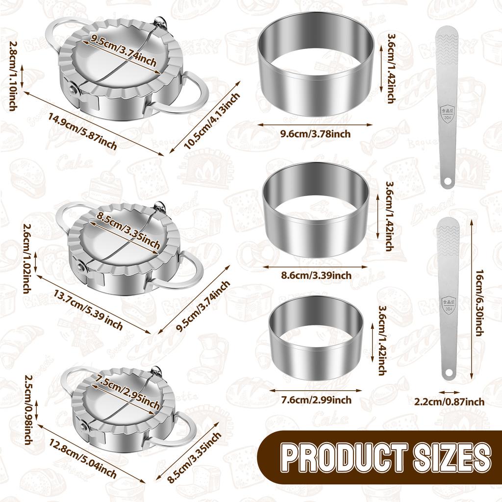 Stainless Steel Dumpling Maker Dumpling Skin Mold Ravioli Maker Press Pie Making Press Wrapper Pastry Maker Kitchen Accessories