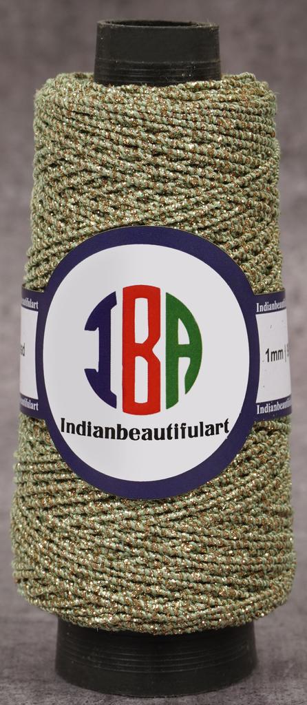 IBA Indianbeautifulart Glitter Cotton Cord 1mm Crafts Thread DIY Beading Crafts Thread String For Bracelet Necklace Jewelry Making