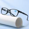 Ultra-light Auto-Adjusting Anti-Blue Light Reading Glasses with Night Vision for Men and Women, Black Tech.