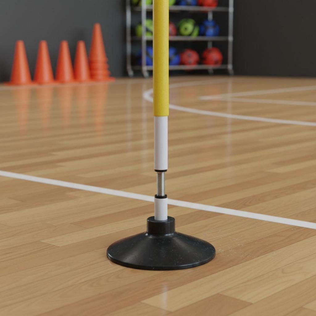 Tumbler Training Pole Foam Padded Weighted Base Agility Indoor Outdoor Use