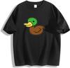 Teen T-Shirt Mallard Duck Cartoon Design Kid's Tees Short Sleeve