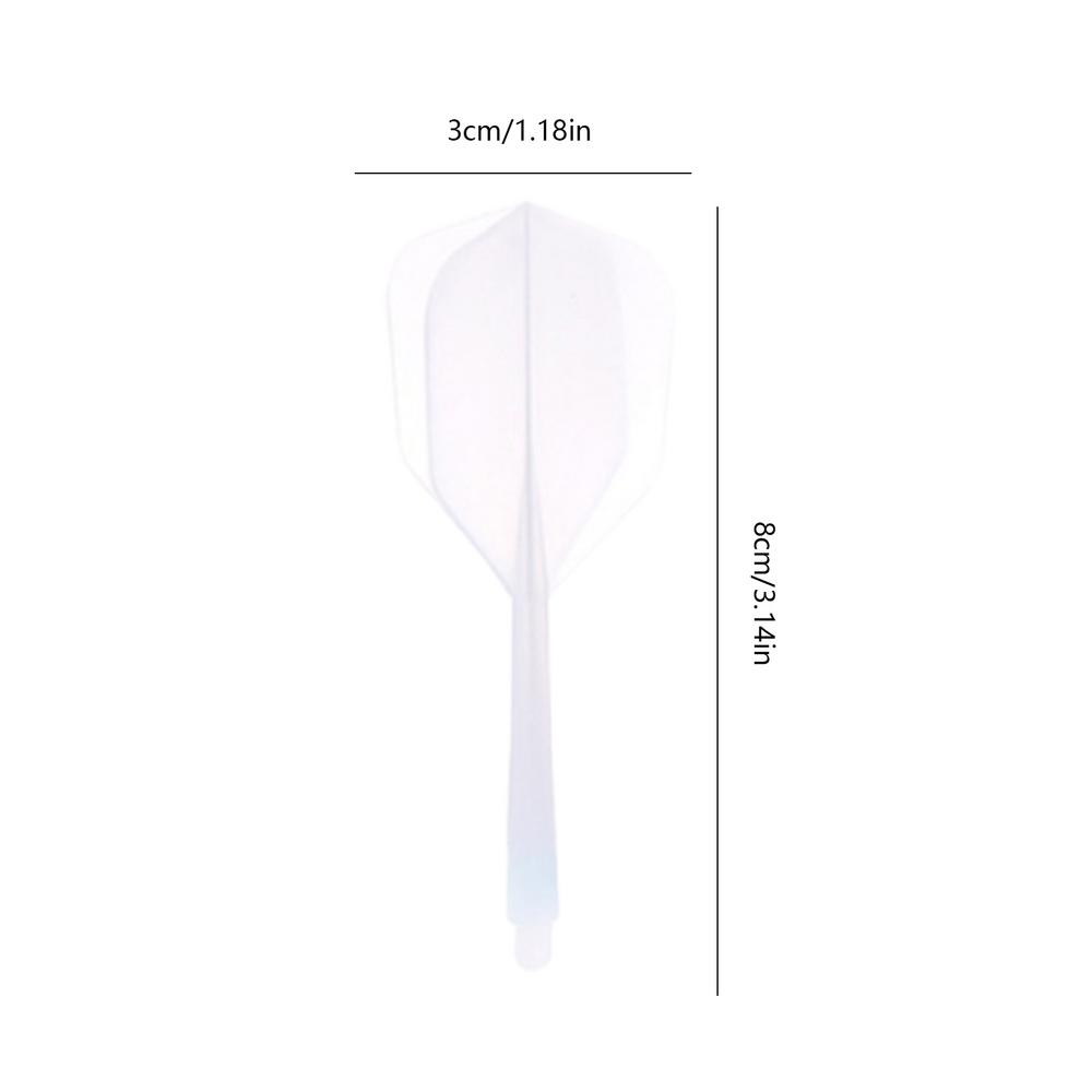 

Integrated Dart Flights And Shafts 3pcs 2BA Darts Flights And Shafts Dart Tail Leaf K Flex Four Feathered Flights For Steel Tip білий