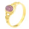 Europäisch-Amerikanisch Persönlichkeit Vintage Hohl Edelstein Titanstahlring Unisex Mode Retro Charme Fingerring Täglicher Party Schmuck Geschenk