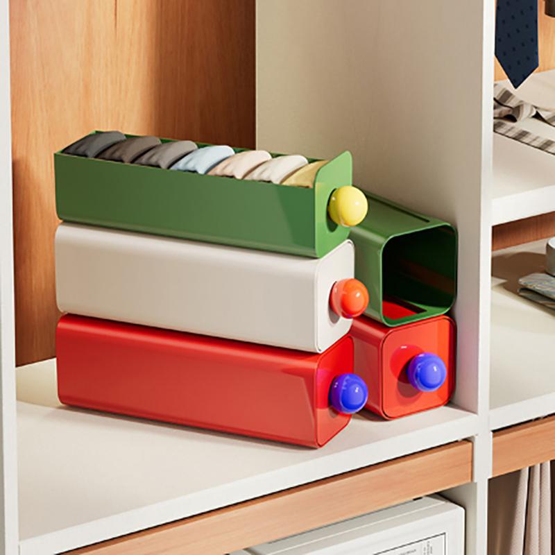 1Pc Wall Mount Socks Panties Storage Dispenser Space Saving Panties Organizer For Wardrobe Cabinet Bedroom Underwear Storage Box