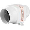 Aramox Marine Bilge Air Blower, 4inches In-Line Bilge DC Air Blower Engine Ventilation Fan White for Yacht RV (24V)