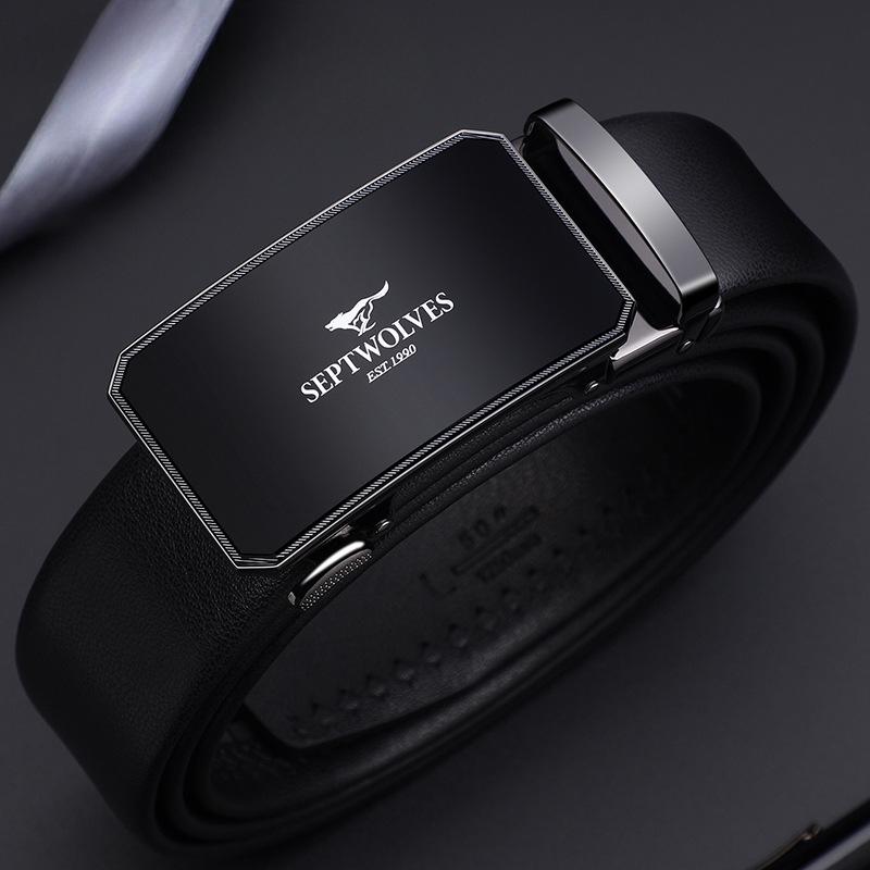 Belts for Men's Business Automatic Buckle Belts Cowhide Belts Gift Belts