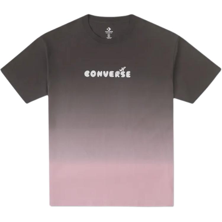 Converse T Shirts Men s Gray Crew Neck Moderate Straight Fit 10027653-A02 XL