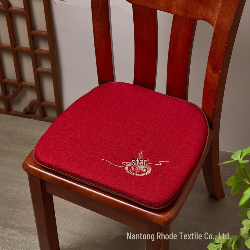 Chinese Rosewood Sofa & Dining Chair Cushion Set with Embroidered Tea Chair Cushion
