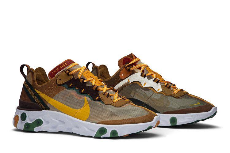 Men's Sneakers Nike React Element 87 Orange Peel Pale Ivory/Orange Peel