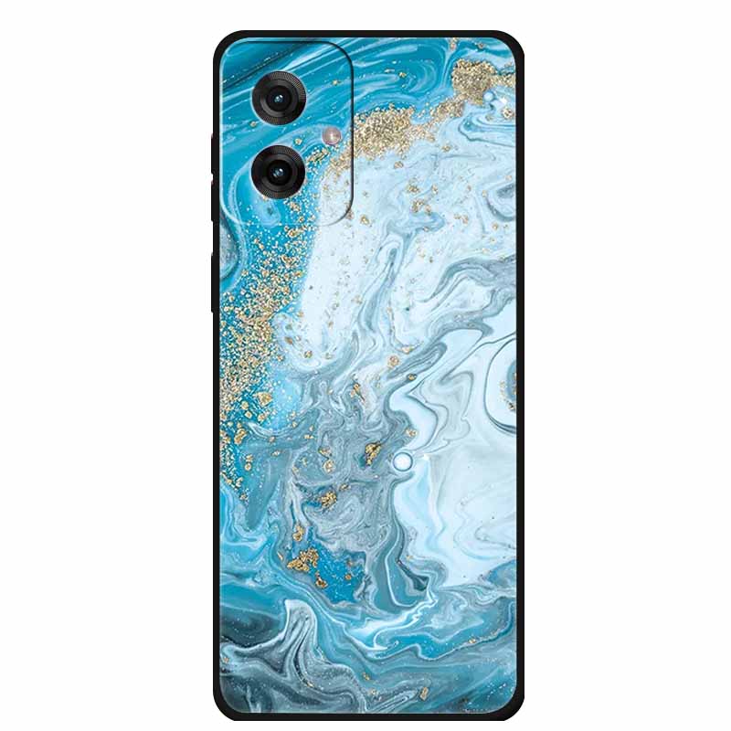 Etui do Motorola Moto G55 5G Luksusowe Miękkie Silikonowe TPU Tylna Osłona Etui na Telefon dla MotoG55 Ochronne Odporne na Wstrząsy Kolorowe Fundas