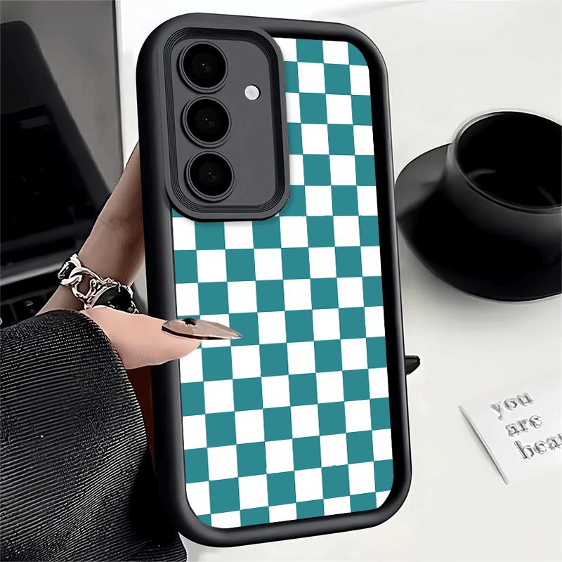 Phone Case for Samsung Galaxy A17 A16 A15 A14 A13 Retro Classic Chess Board Grid A56 A36 A26 A55 A35 A25 A54 A34 A24 A53 A33 A23