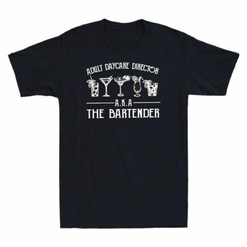 Adult Daycare Director Aka Bartender Cocktail Bartending Vintage Men s T Shirt Unisex T-Shirt XXL