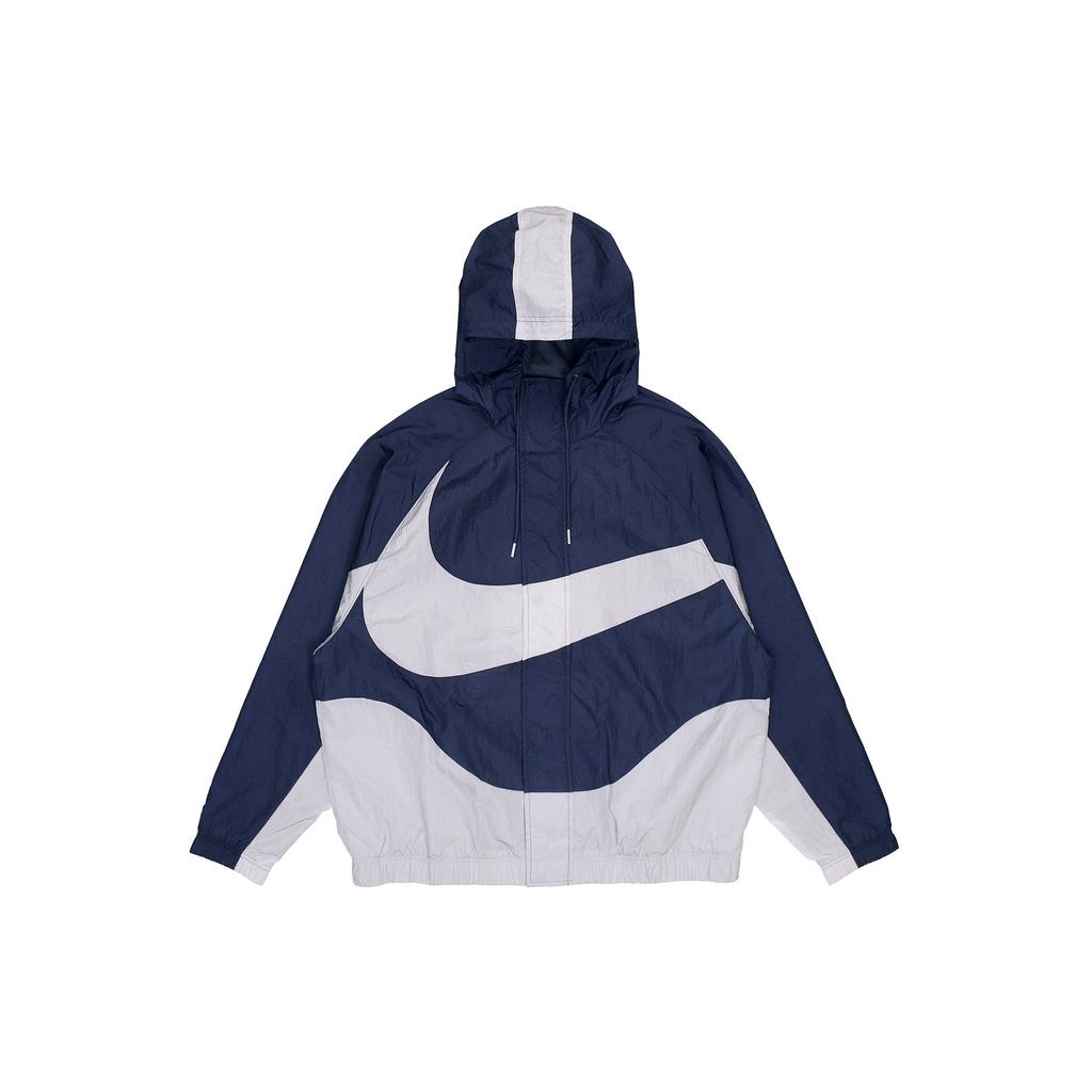 nike sportswear swoosh woven hooded jacket mens