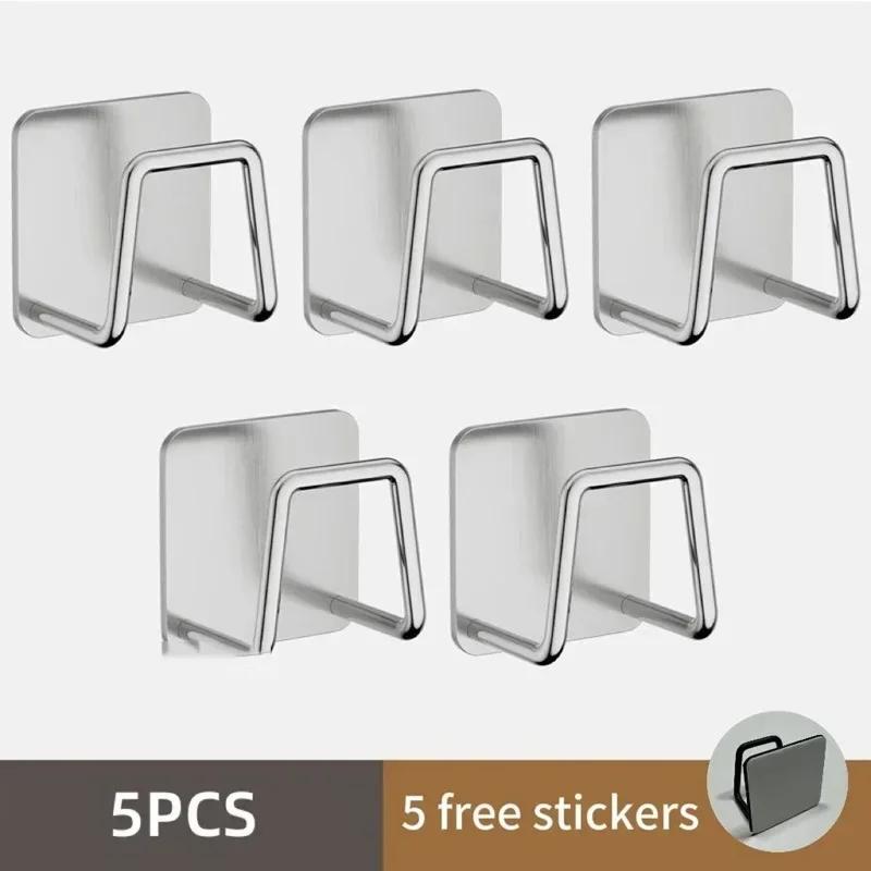 Household Basin Storage Rack Sponge Rack Bathroom and Toilet Storage Hook Non Perforated Wall Mounted Basin Artifact Practical