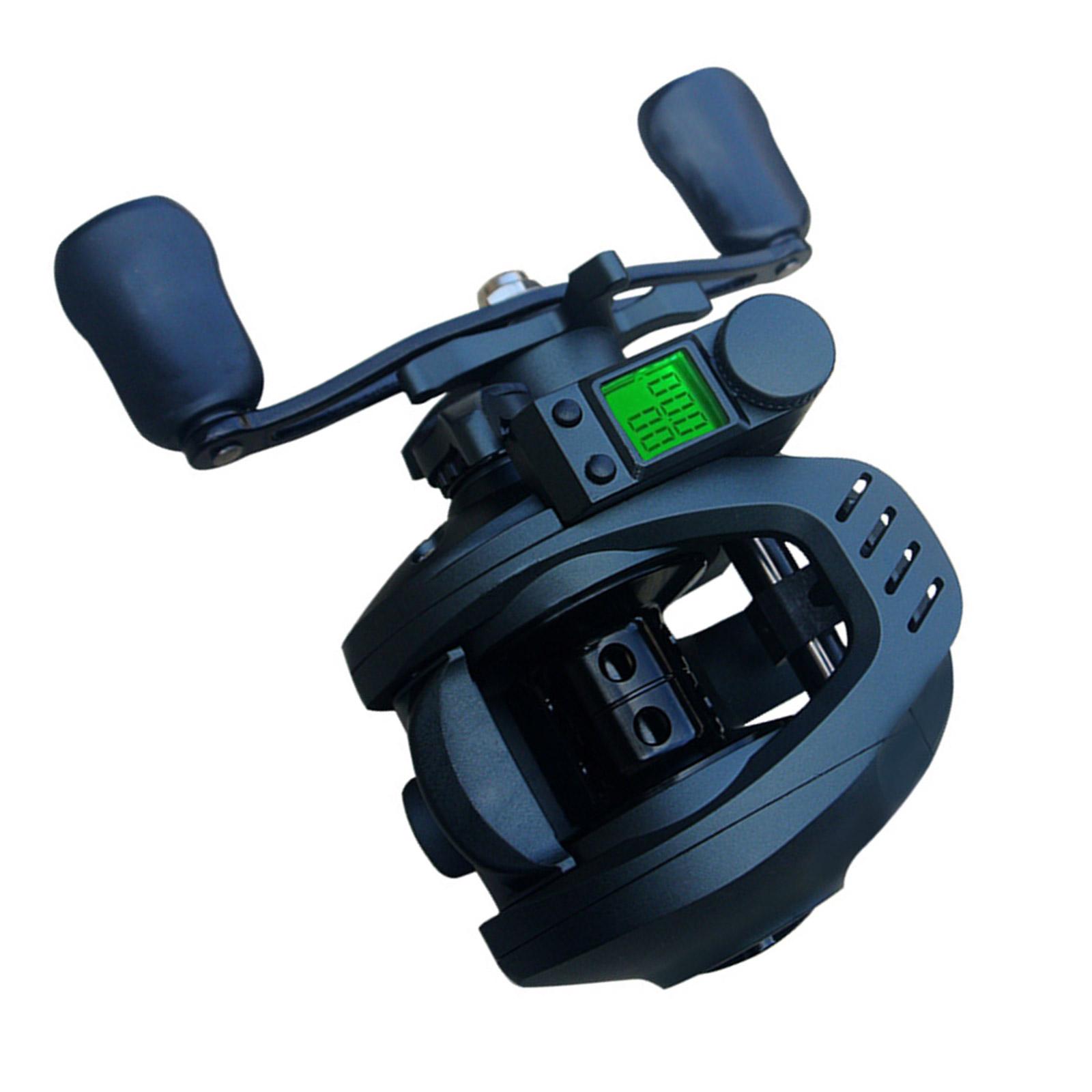 

Led Screen Electronic Fishing Reel High Speed 6.3:1 8kg Waterproof Sea Saltwater Ice Fishing Wheel Easy to Use left