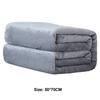 Faux Fur Blanket Solid Color Grey Flannel Fleece Blanket Adult Kids Soft Plush Warm Blanket Bed Cover for Home Office Bedspread