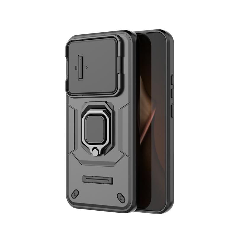 Push Window Phone Case For Xiaomi 15T Pro Ring Holder Magnetic Back Cover Xiaomi 15T Pro Case For Xiaomi 15T Pro Case 6.83 Inch