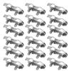 18pcs M2 Duplex Wire Rope Clip Cable Clamps Stainless Steel Duplex 2‑Post Cable Clamp