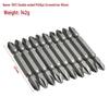 10-Piece 65mm Double-Ended PH2 Phillips Screwdriver Bits, S2 Material