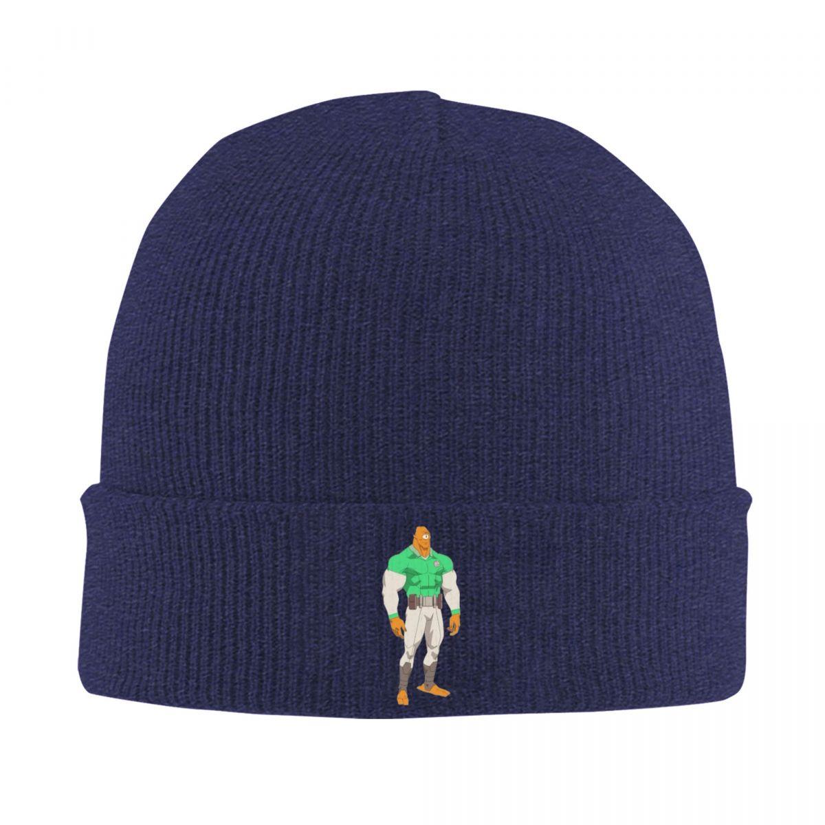 

Allen The Alien Logo Invincible Tv Series Warm Knitted Cap Winter Knit Bonnet Hat Skullies Beanies Hip Hop Caps for Unisex One Size