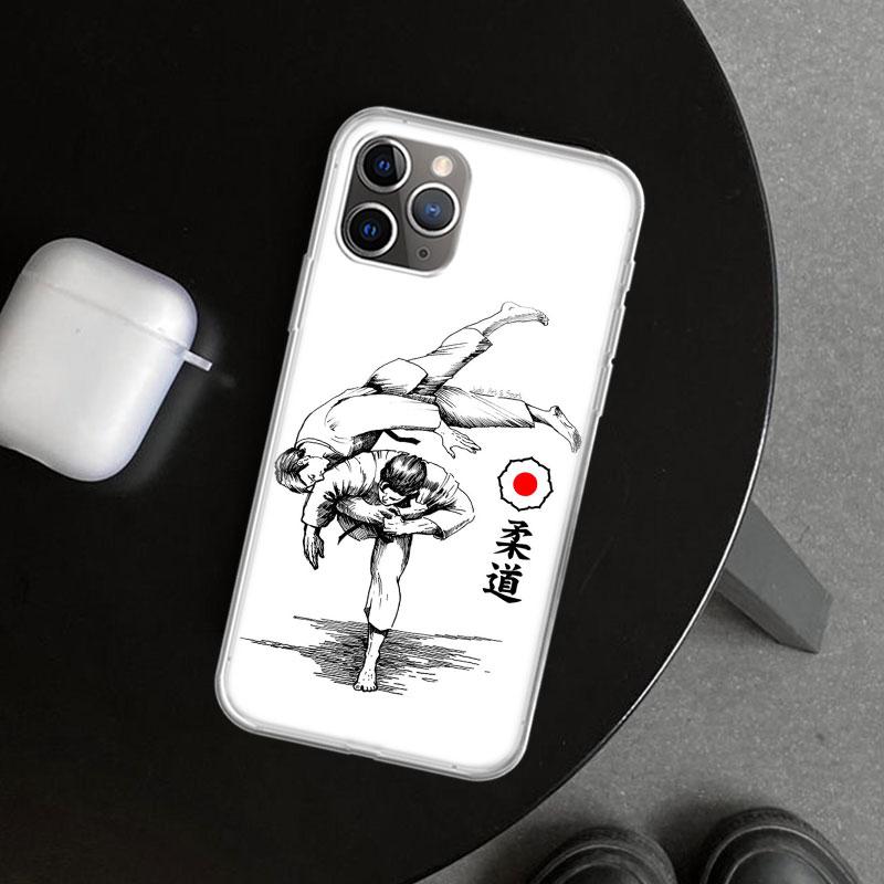 Judo jiu jitsu BJJ Brazilian Phone Case Cover for iPhone 18 11 12 13 Mini 14 15 Plus 16 Pro Max 17 Air 7 8 + SE Art Customized Fund