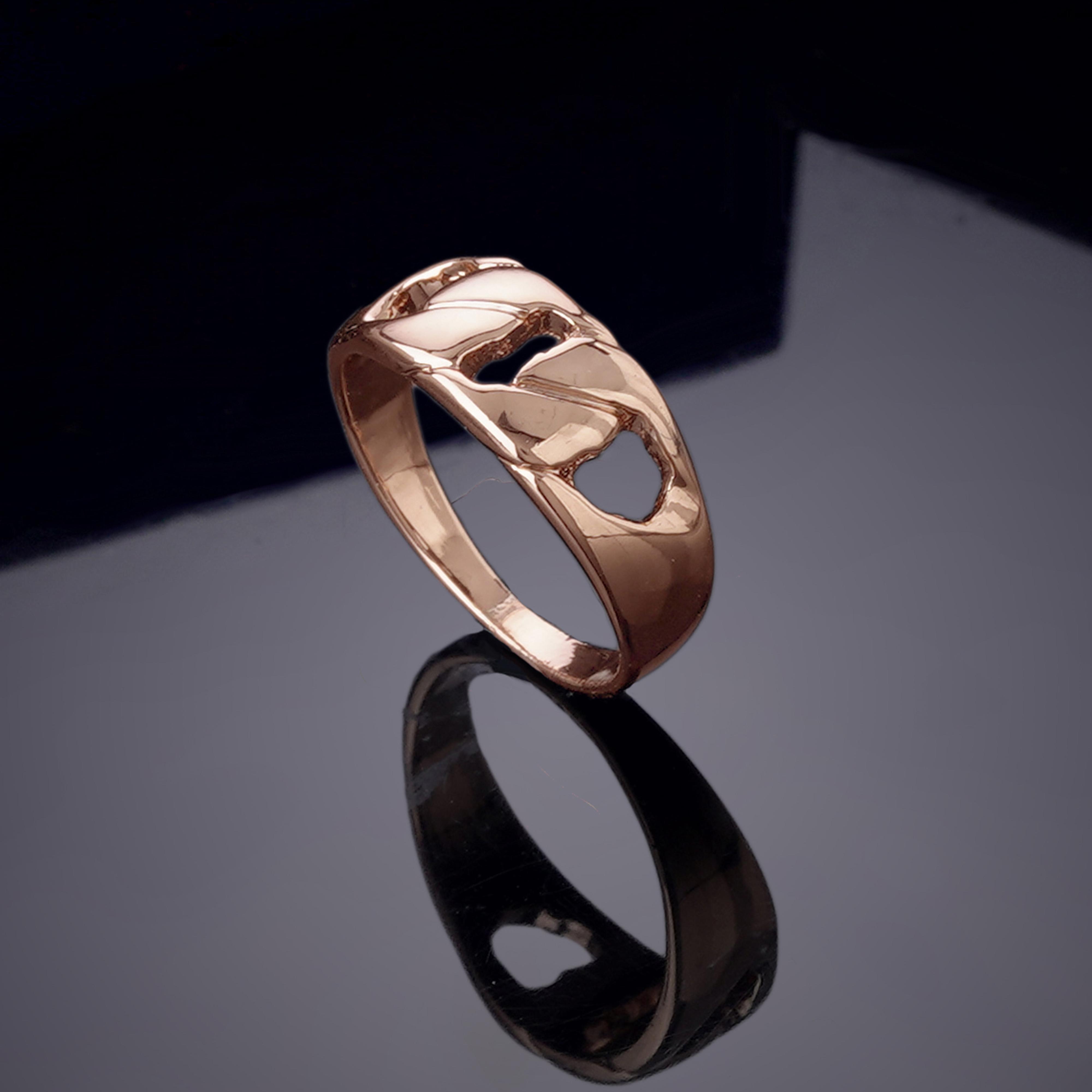 

Очаровательное кольцо на палец Estele с покрытием из розового золота для женщин