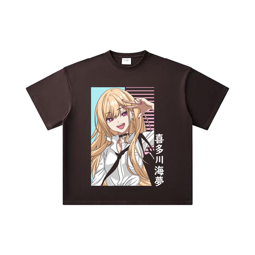 260 GSM Double Yarn 32 Count 100% Cotton My Dress Up Darling V2 Print Unisex Heavy Cotton T Shirt