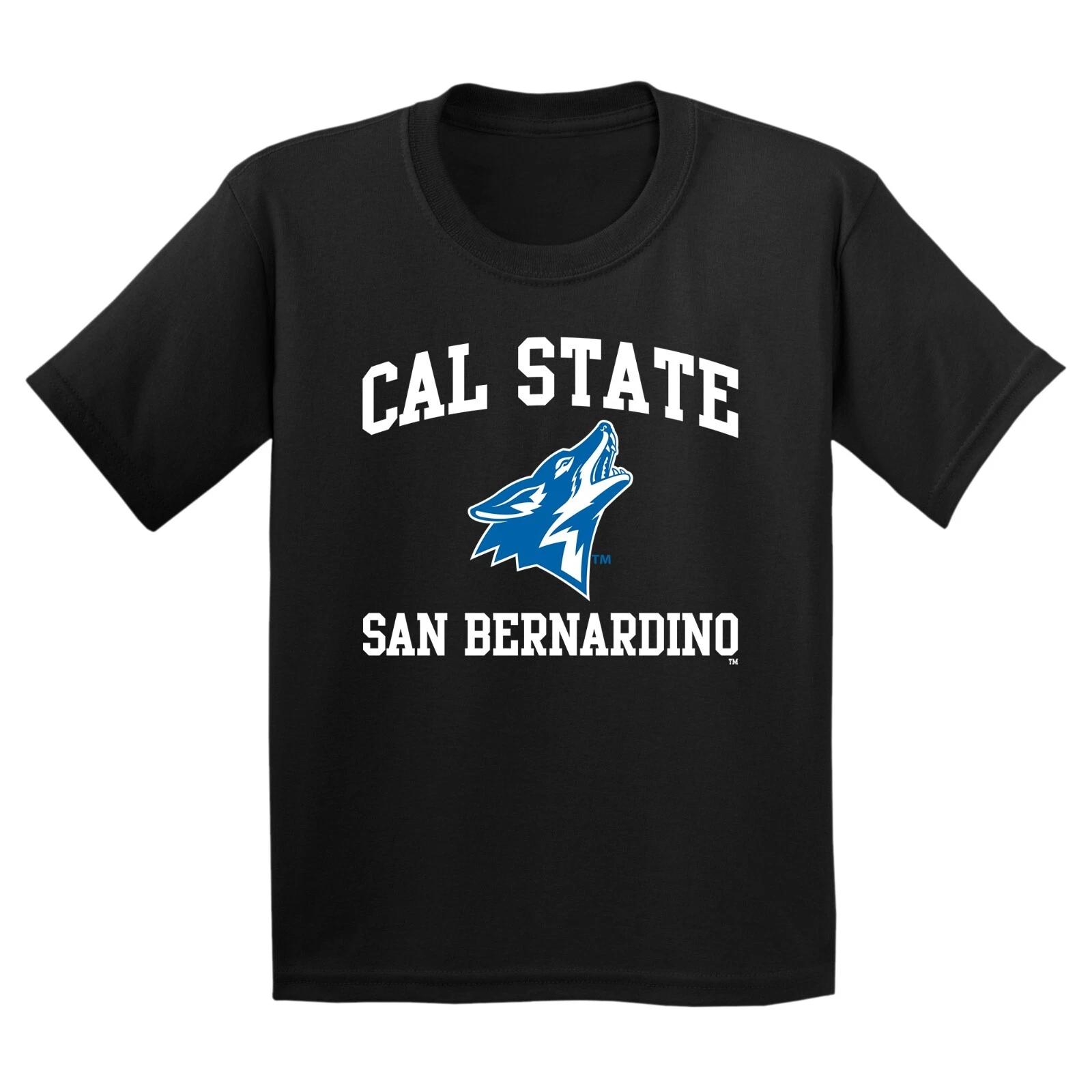 Cal State San Bernadino Arch Logo Youth T-Shirt - Black M