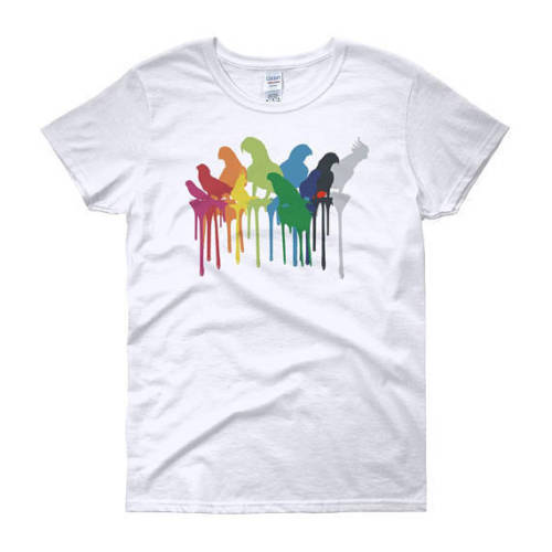 Parrot TShirt Parrot Gift Bird Lover Cockatiel Macaw Homme  New Male Short Sleeve Cotton Clothes Tees Tops Shirt Harajuku S