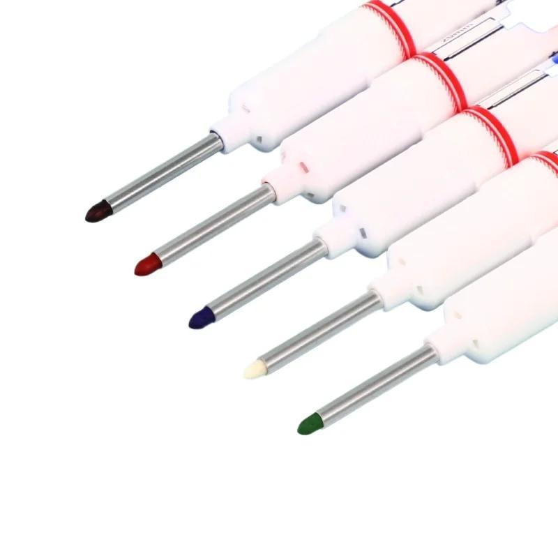 1pc Long Head Marker Marking Pen Permanent Paint Pen Set For Woodworking Decoration Deep Hole Marker Stationery Art Supplies