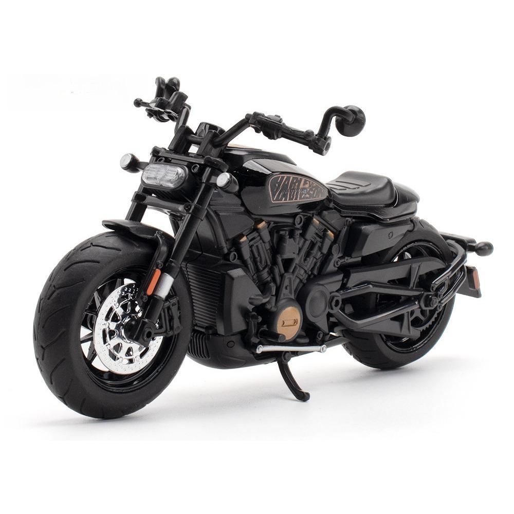 

1/12 Scale Harley Davidson Sporter S Simulation Sound & Light Trendy Alloy Diecast Motorcycle Model Boyfriend Gifts Birthday Present чорний
