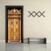2pcs Luxury European Gold Decorative Door Wall Stickers Self-adhesive Removable Living Room Entrance TV Background Wall Decorati
