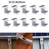 10Pcs High Quality Aluminum-Alloy PV End and Solar Panel Clamps for Mounting Racking System Solar Modules