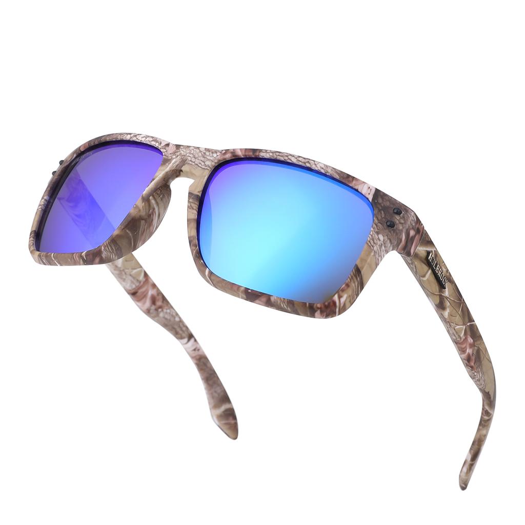 Retro Sunglasses for Men Women UV400 Protection Trendy Rectangular Frame for Traveling Driving Fishing Fashion
