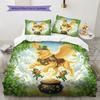 Greenorg Anisms Pattern Bedding Quilt Set Quilt Cover Pillowcase Home Decoration Birthday Gift (1 * Duvet Cover + 2 * Pillowcase, Without Core)