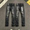 Mens Slim Fit Jeans Punk Style Distressed Printed Denim Pants Teens Casual Wear