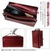 Maturi Cordovan Horse Leather Double Zipper Second Bag, Wine, MT-14